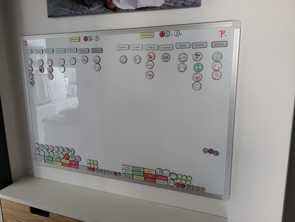 foto funkční nástěnky pro&nbsp;děti na&nbsp;úkoly a&nbsp;povinnosti