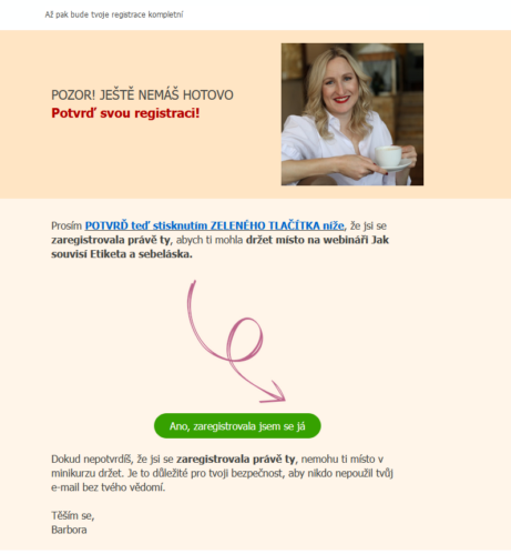 Webinář Jak souvisí Etiketa a sebeláska
